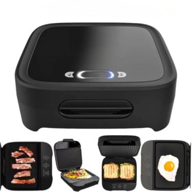 Imagem de Grill Sanduicheira Click Cadence SAN400 Elétrica, Antiaderente, para Sanduíche, Crepe e Chapa Portátil (110)