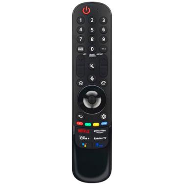 Imagem de MR21GC Controle remoto de substituição de voz aplicável para LG Smart TV 65NANO85APA OLED83C1PUA 65NANO77ZPA 43UP8000PUR 50NANO75UPA 75NANO90UPA 49NANO85UNA 75NANO75UPA OLED65C1PUB 555UNA UP80000 PUR