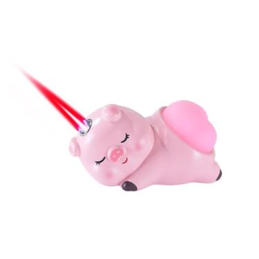 Imagem de Isqueiro de tocha de butano de porco fofo, recarregável com chama de jato vermelho ajustável, para ambientes externos, internos, ótimos presentes para homens e mulheres (sem gás) (rosa 2)