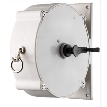 Imagem de Varal 30 ou 15 Metros Corda Recolhível Retrátil Parede Apartamento Casa Branco Preto Pregador Roupa(BRANCO 30mts,SEM PRENDEDORES)