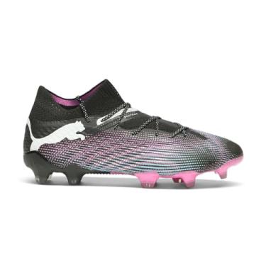 Imagem de PUMA Chuteira feminina Future 7 Ultimate Firm GroundArtificial Ground Chuteiras de futebol Cleated, chão firme - preto, rosa, Preto/Branco/Rosa Veneno/Brilhante A, 35