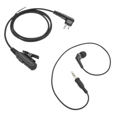 Imagem de Fone de ouvido intra-auricular de vigilância com microfone PTT fone de ouvido de comunicação segura para fone de ouvido auxiliar de 3,5 mm para rádios Motorola CLS1110 CLS1410 CP200 DTR550 RDU4100