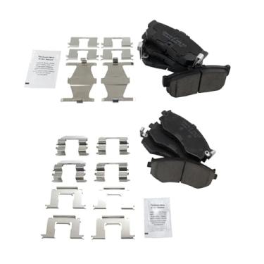 Imagem de TRQ Pastilhas de freio de cerâmica compatíveis com 1991-1996 INFINITI G20 2000-2001 Nissan Sentra