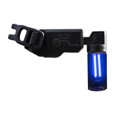 Imagem de simhoa Lanterna traseira de bicicleta, luz de bicicleta ajustável, luz noturna de advertência, lanterna traseira de bicicleta para viagens, ciclismo, Azul