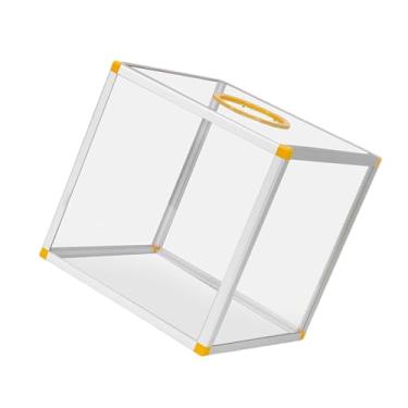 Imagem de Xgdsnly Caixa de Rifa Transparente para Armazenamento de Bilhetes, Seis lados claros, 35x35x35cm