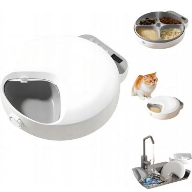 Imagem de Comedouro Automatico Raçao Gato Pet Cachorro Programavel Comida Dieta Porçoes Petisco Animais