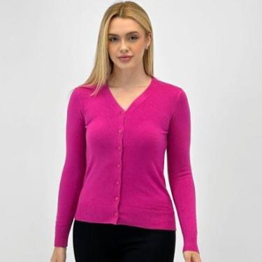 Imagem de Casaco Blue Rose Cardigan Botão Feminino-Feminino