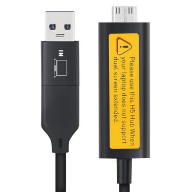 Imagem de Adaptador de conversão de sinal de vídeo 2 em 1 USB-C/A para Mini-HDMI (permitindo que o MacBook M1~M4 estenda dois monitores adicionais de sincronização ou diferencial) Falta de uso de laptop tipo C