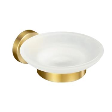 Imagem de Suporte de toalha de parede em aço inoxidável dourado escovado para banheiro, máquina de lavar louças e banheira (saboneteira)