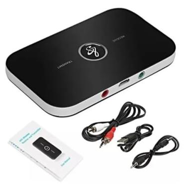 Imagem de Adaptador Receptor Transmissor Áudio Bluetooth Carro Celular