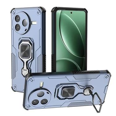 Imagem de Capa compatível com Redmi K80 5G, compatível com Xiaomi Poco F7 Pro 5G suporte giratório embutido, capa de telefone de proteção resistente azul
