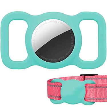 Imagem de Capa protetora para coleira de cachorro, suporte de coleira de animal de estimação/cachorro, compatível com Apple Air, loop impermeável para rastreador GPS, leve, macia, antiarranhões, antiperda