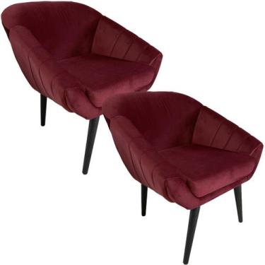 Imagem de Kit Duas Poltronas Giovana em Sued Premium - Sua Casa Decorações, Mars