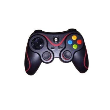 Imagem de Controle de jogo Gamepad V8 Celular Joystick Wireless Android PC Bluetooth (Vermelhor e Preto)