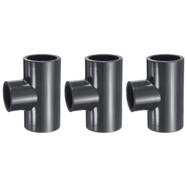 Imagem de HARFINGTON 3 peças Tee PVC encaixe 3/4 x 1/5.1 cm conector 3 vias móveis grau construção tubulação acoplamento cotovelo acessórios para esgoto encanamento tubo de drenagem suprimentos de água