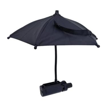 Imagem de KiBcsLic Mini Guarda-chuva para Celular, Compacto, com Braçadeira Ajustável para Assistir Vídeos
