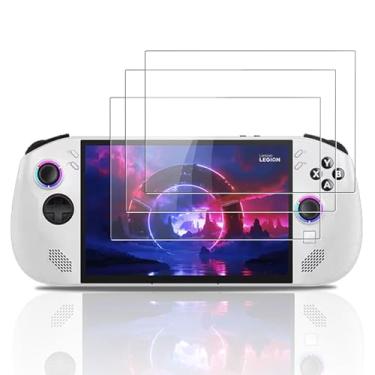 Imagem de NOUKAJU [Pacote com 3] Protetor de tela para Legion Go S, vidro temperado HD, dureza 9h, arranhões, anti-impressão digital, protetor de filme de vidro temperado para Legion Go S
