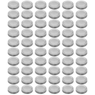 Imagem de 24 peças de tampas de pote de pedreiro, tampas de placa de boca regular de 70 mm/2,76" à prova de vazamento para potes de conserva material de folha de flandres premium excelente vedação (24)