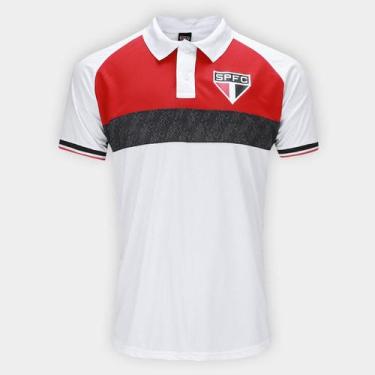 Imagem de Camisa Polo São Paulo Triple Masculina - SPR, Branco, M