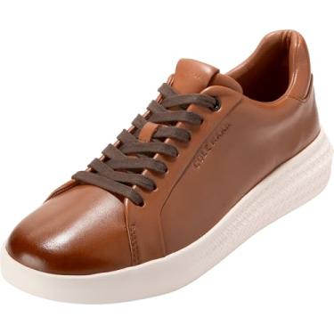 Imagem de Cole Haan Tênis masculino Grand Hurrion Cup LTT, marrom britânico/chocolate escuro/marfim, 38