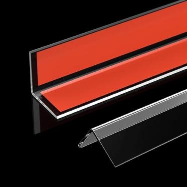 Imagem de Molduras Decorativas De Acabamento De Canto De Plástico 3pcs Comprimento: 80/100/120 / 150cm Protetor De Parede Para Bancadas Rodapés Protetores De Canto Transparente Tira, L:80cm, W:1.7cm