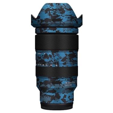 Imagem de 35 150 Película protetora para lente de câmera película protetora adesivo anti-arranhões adequado para Tamron 35-150 mm F2-2.8 adequado para Nikon Mount (azul cavaleiro)