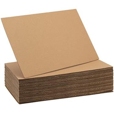 Imagem de SEHOI 50 Folhas De Papelão Ondulado 11 X 17 Pol., Almofadas Planas Para Embalagens, Preenchimento, Remessa Correspondência, Remessa, Artesanato, 2 Mm Espessura