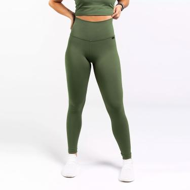 Imagem de Calça Legging EMANA Cós Lipo Verde Militar Fio Inteligente