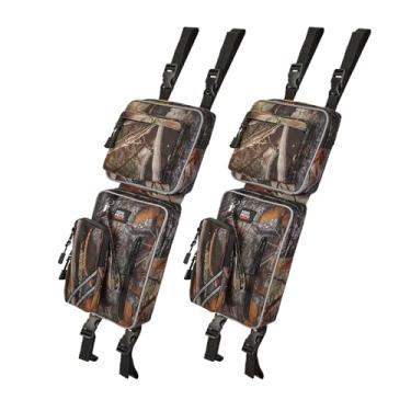 Imagem de KEMIMOTO Sacos de para-choque para quadriciclos, bolsas de equipamento destacáveis, bolsas de selim resistentes à água com suporte de água compatíveis com Sportsman Scrambler TRX FourTrax Outlander