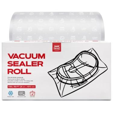 Imagem de FORJARS Sacos seladores a vácuo, rolos herméticos de armazenamento de alimentos e método de cozimento sous vide - perfeito para armazenamento de alimentos e cozinhar - ideal para uso doméstico e