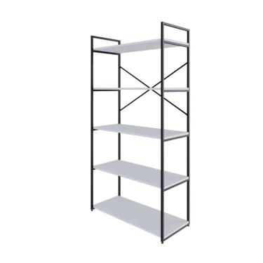 Imagem de Estante C/05 Prateleiras 152x80x33cm Yon Branco Tx/ Branco Tx/