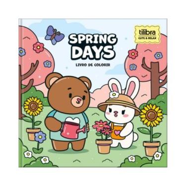 Imagem de Livro de Colorir Tilibra Cute & Relax 39 Desenhos Pintura Capa Dura 39