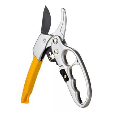 Imagem de Tesoura Com Catraca Poda Jardinagem Aço Corta Até 24mm