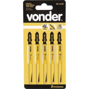 Imagem de Lamina Serra Tico-tico Aço Rápido Vd 127d 8dpp Encaixe T Par