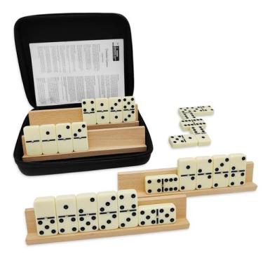 Imagem de Conjunto de dominós uvcany Double 6 para adultos com 4 prateleiras de 