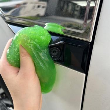 Imagem de CR CHRWLIN Pacote com 3 géis de limpeza de carro limpador de interior de carro Putty Slime Ferramentas de detalhamento automático Kit de limpeza universal de remoção de poeira para acessórios de carro