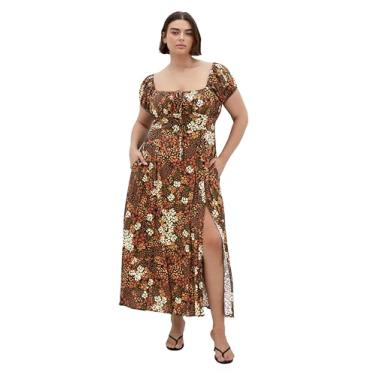 Imagem de City Chic Vestido feminino plus size - estampa Abbie Maxi, Azul marino, 46