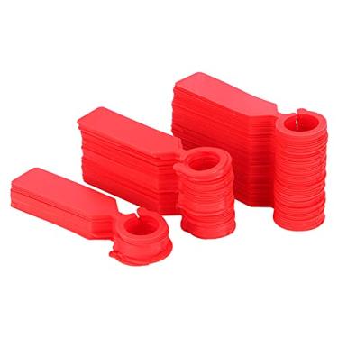 Imagem de aqxreight Planta Laranja de 100pcs para Jardinagem Reutilizável Rótulos de Suspensão para Mudas Flores e árvores 11x2 4cm (Vermelho)