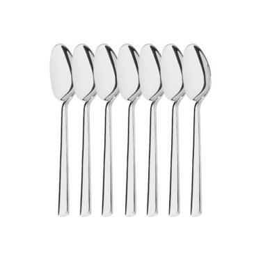 Imagem de Kit 6 Colheres de Mesa Hercules Mykonos Aço Inox 4000-001