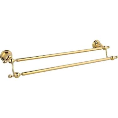 Imagem de Acessórios de banheiro em latão dourado, suporte para papel, toalheiro, saboneteira, toalheiro, gancho de vidro, ferragens opcionais, barra dupla para toalhas