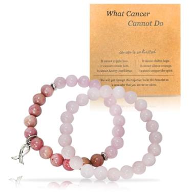 Imagem de Musepoint Pacote com duas pulseiras femininas de cristal curativo - Pulseiras elásticas com pedras preciosas naturais para equilíbrio e proteção espiritual com significado de carro