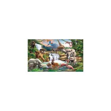 Imagem de Painel De Lona Selva Safari 002 - Fabrika de Festa, 150x100cm