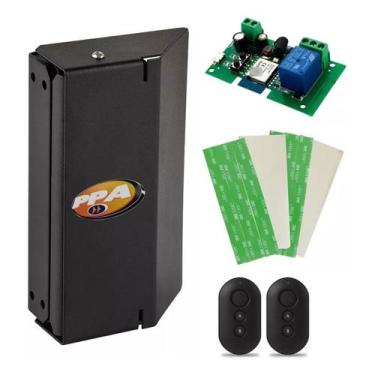 Imagem de Kit Fechadura Eletroímã PPA P200 com Automação WiFi e 2 Controles Remo