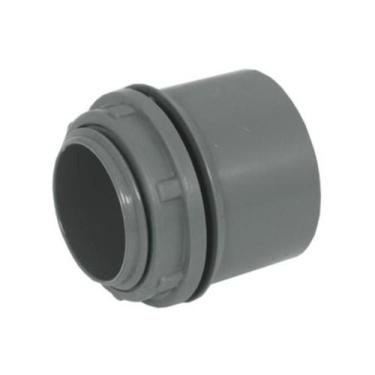 Imagem de Conector Reto Pvc Macho 1/2'' Com Rosca Cinza  - VICAP