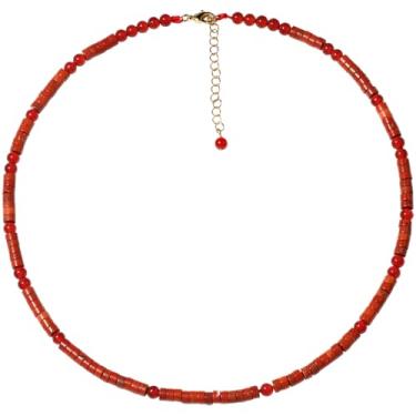 Imagem de Jewever Gargantilha feminina com pedras preciosas e cristais reais em forma de moeda, cristal de cura energética, gargantilha simples para presente, Pedra, Jaspe