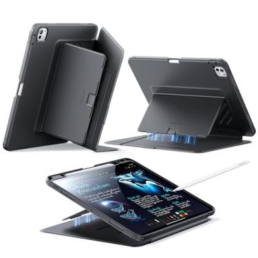 Imagem de ESR Capa para iPad Pro de 13 polegadas (M5/M4) 2025/2024, capa com suporte vertical, vários ângulos de suporte, série flip, Preta