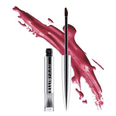 Imagem de Ellis Faas Batom líquido para manchas labiais Hot Lips, pigmento de cor intensa, cor vibrante, definição de uso extremo, brilhante, alto impacto, maquiagem macia e fofa (rosa profundo 407)