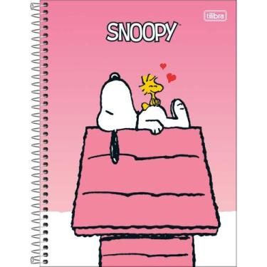 Imagem de Caderno Espiral Capa Dura Universitário 1 Matéria Snoopy Fit 80 Folhas