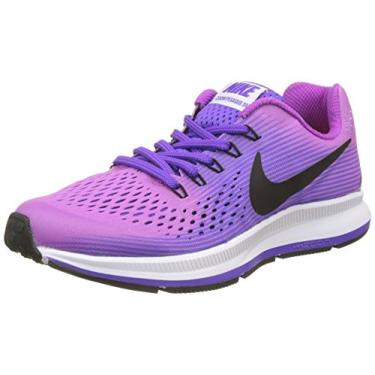 Imagem de Nike Kids Air Zoom Pegasus 34 (GS) Hyper Violet/Black-Hyper Grape Size Big Kids 5.5
