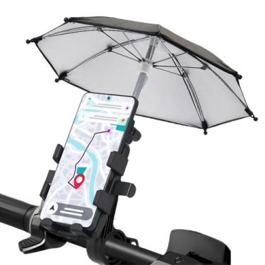 Imagem de Suporte Celular Guarda Chuva Moto Motocicleta Scooter Bike Bicicleta C